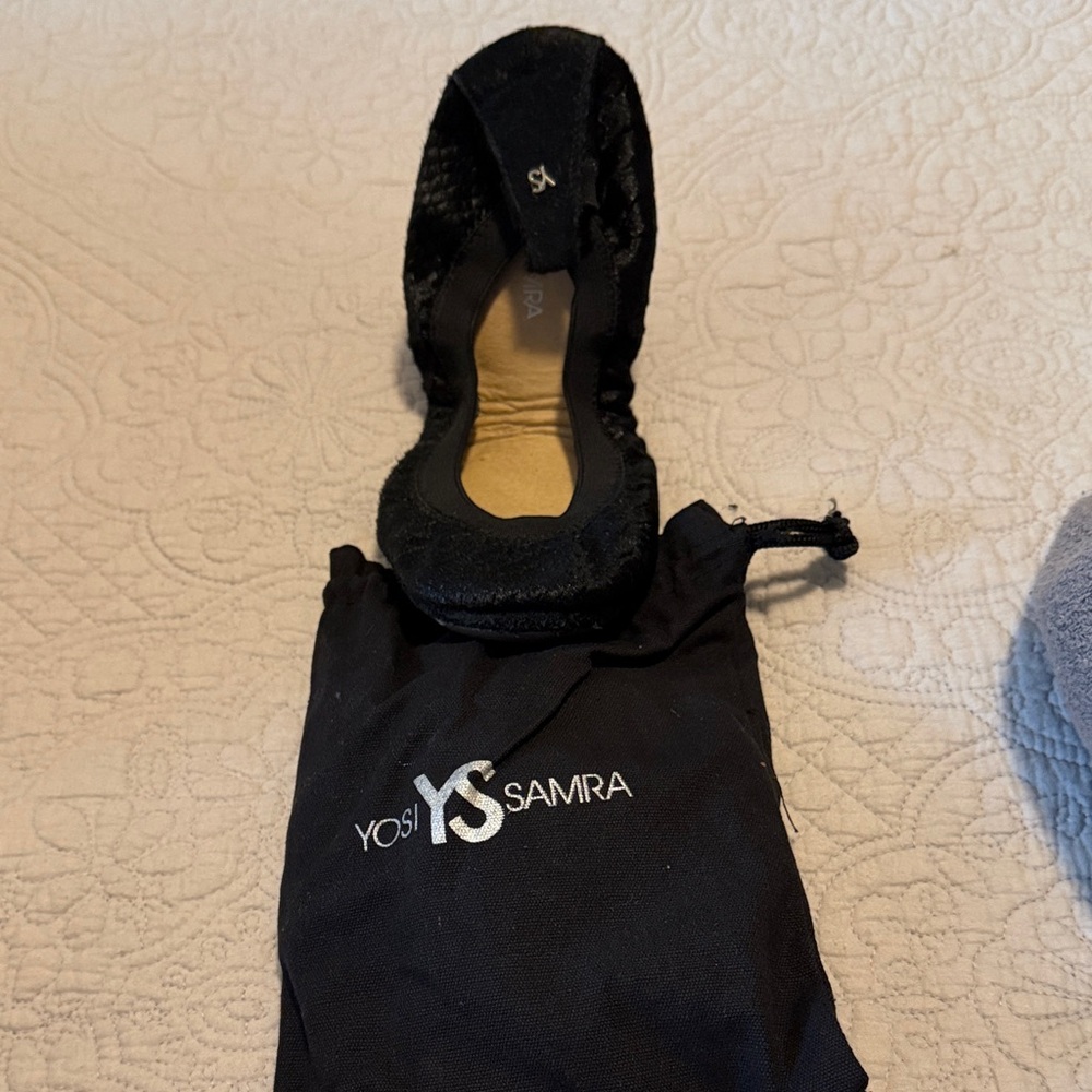 Yosi Samra Elegant Black Flats